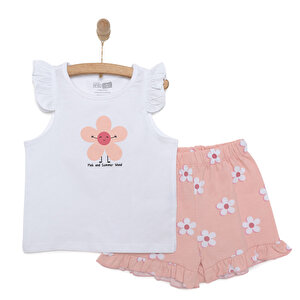 HelloBaby Basic Kız Papatya, Beyaz, 6 Ay