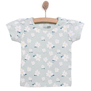 HelloBaby Basic Kız Papatya, Mint, 6 Ay