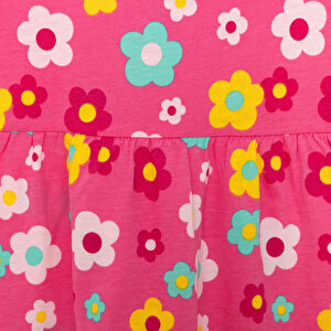 Basic Kız Papatya Desenli Elbise Kız Bebek Basic Kız Papatya Desenli Elbise Kız Bebek