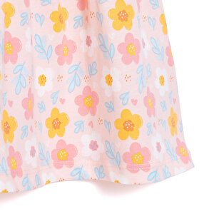 Basic Kız Papatya Desenli Elbise Kız Bebek Basic Kız Papatya Desenli Elbise Kız Bebek