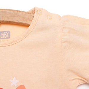 Basic Kız Star Kedi Baskılı T-Shirt Kız Bebek Basic Kız Star Kedi Baskılı T-Shirt Kız Bebek