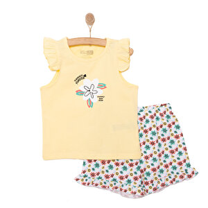 HelloBaby Basic Kız Yaz Çiç, Beyaz, 6 Ay