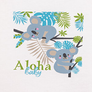 Basic Koala Baskılı Tshirt Kız Bebek Basic Koala Baskılı Tshirt Kız Bebek