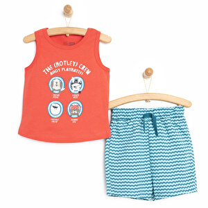 HelloBaby Basic Korsan Te, Kırmızı, 6 Ay