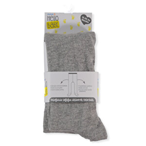 HelloBaby Basic Külotlu Çorap, Gri, 6 Ay