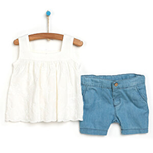Bebetto Basic Serious Girl B, Ekru, 6 Ay