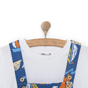 Basic Şort Salopet-Tshirt