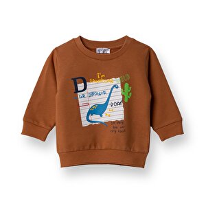 HelloBaby Basic Sweatshirt, Hardal, 6 Ay