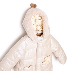 Basic Tavşan Cepli Mont Kız Bebek