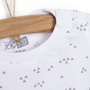 Basic Timsah Baskılı Tshirt Erkek Bebek