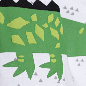 Basic Timsah Baskılı Tshirt Erkek Bebek