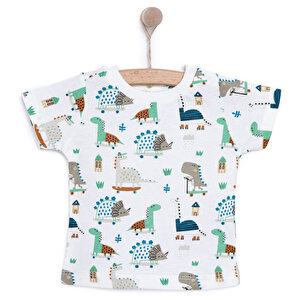 HelloBaby Basic Tshirt, Açık Mavi, 9 Ay