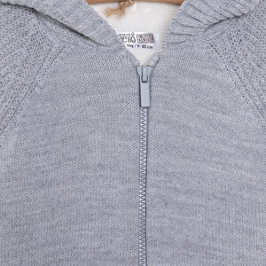 Basic Unisex Peluş Triko Hırka Unisex