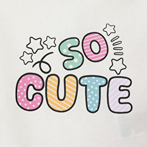 Baskılı 2 ip Yenidoğan Kız Tshirt-Şort Kız Bebek