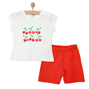 HelloBaby Baskılı 2 ip Ye, Kırmızı, 3 Ay