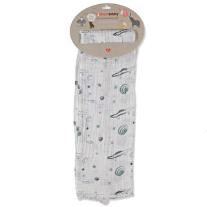 Momeasy Baskılı Müs, Açık Yeşil, 100x120