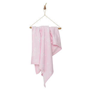 Mollia Baskılı Polar, Açık Pembe, 80x100