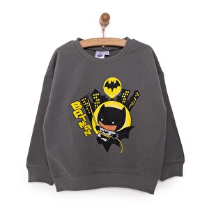 DC COMICS Batman Erkek Sweats, Gri, 9 Ay