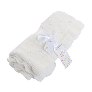 Kız Bebek Battaniye Triko 70x100cm Kız Bebek Battaniye Triko 70x100cm