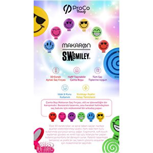 Beauty Makaron Saç Fırçası Smiley Sürpriz Paket Beauty Makaron Saç Fırçası Smiley Sürpriz Paket