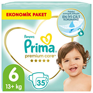 Bebek Bezi Premium Care 6 Beden Extra Large Ekonomik Paket 13 + kg 35 Adet