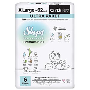 Sleepy Bio Natural 6 Beden 62 Adet
