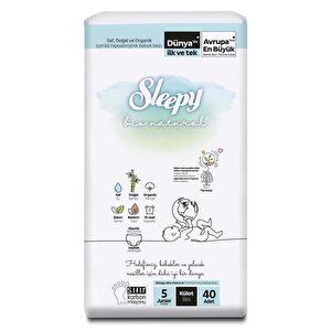 Sleepy Bio Natural Külot Bez,5 Beden 40