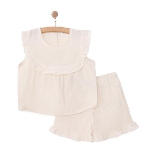 HelloBaby Bluz-Şort, Bej, 6 - 9 Ay