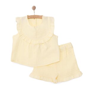 HelloBaby Bluz-Şort, Sarı, 9 - 12 Ay