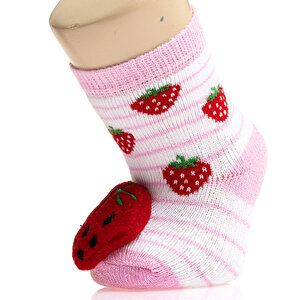 Bolero Desenli Oyuncaklı Çorap Kız Bebek