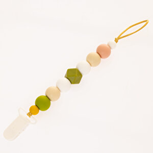 Boncuklu Silikon Emzik Askısı