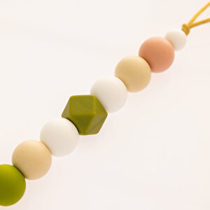 Boncuklu Silikon Emzik Askısı