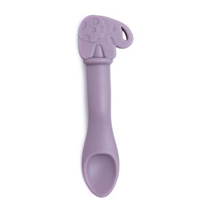BudDy Silikon Kaşık 2'li Lila Hipopotam ve Fil