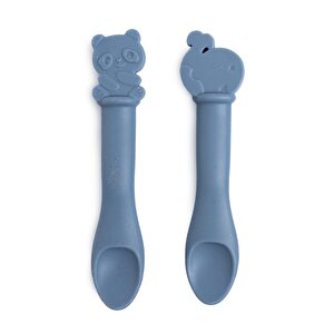Pandish BudDy Silikon Kaşık 2'li Mavi Pa