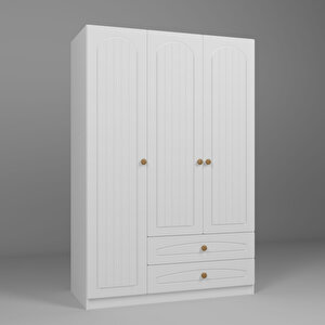 3 Kapılı ve 2 Çekmeceli Dolap Beyaz 3 Kapılı ve 2 Çekmeceli Dolap Beyaz