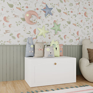 Montessori Çok Amaçlı Çekmece/Masa Beyaz