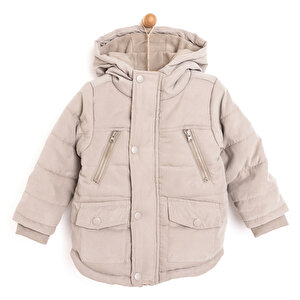 HelloBaby Kapitoneli Kapüşon, Bej, 1 Yaş