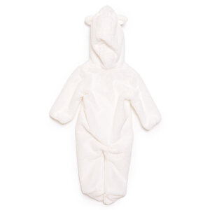 Yenidoğan Unisex Peluş Patikli Tulum