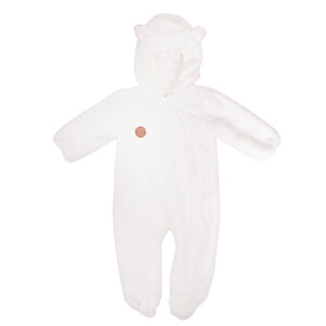 Yenidoğan Unisex Peluş Patikli Tulum