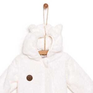 Yenidoğan Unisex Peluş Patikli Tulum