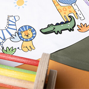 Fun World 3D Erkek Tshirt-Şort Erkek Bebek Fun World 3D Erkek Tshirt-Şort Erkek Bebek