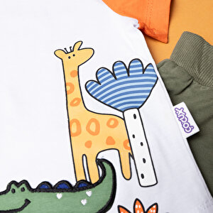 Fun World 3D Erkek Tshirt-Şort Erkek Bebek Fun World 3D Erkek Tshirt-Şort Erkek Bebek