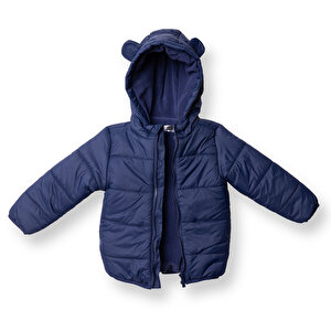 Erkek Bebek Mont Fermuarlı Uzun Kol