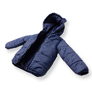 Erkek Bebek Mont Fermuarlı Uzun Kol