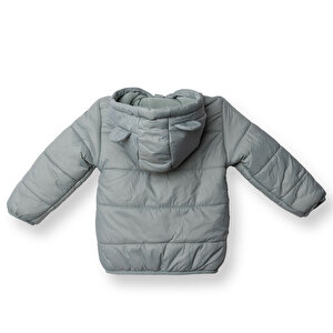 Kız Bebek Mont Fermuarlı Uzun Kol