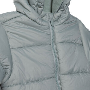 Kız Bebek Mont Fermuarlı Uzun Kol