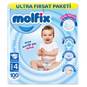 Molfix Ultra Fırsat 4 Beden, 100 Adet