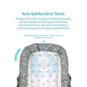 Anne Yanı Bebek Reflü Yatağı Yeşil