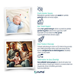 Nimo Taşınabilir Mesh Nebulizatör Nimo Taşınabilir Mesh Nebulizatör