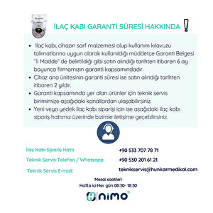 Nimo Taşınabilir Mesh Nebulizatör Nimo Taşınabilir Mesh Nebulizatör